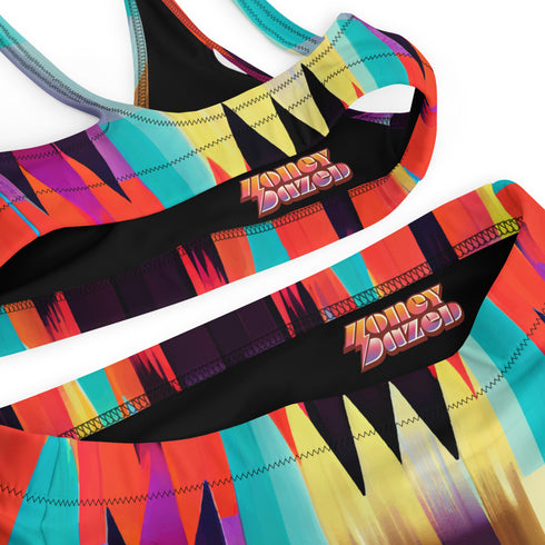 Boho Bliss Sustainable Women's High Waisted Two-Piece Bikini